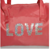 DecorADDA LOVE Sequins Embroidery Handbag