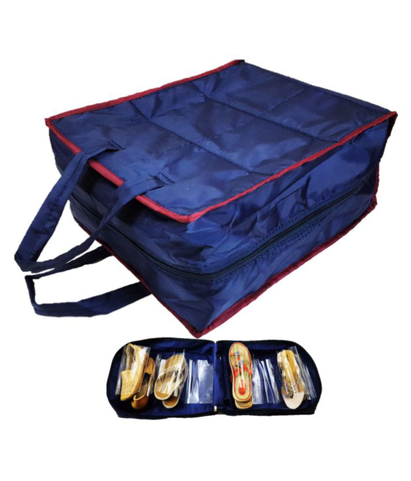 6 Pair Shoes Storage Travel Tote Bag (Random Colors)