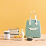 DecorADDA Large Insulated Smiley Design Lunch Tiffin Carry Bag