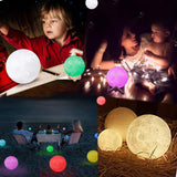 DecorADDA Moon Lamp | Sensor Touch for Changing 7 colours | 15 cm (Large)
