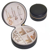 DecorADDA Mini Round Jewelry Box Organizer