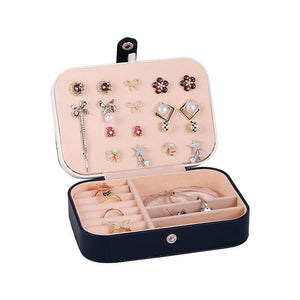 DecorADDA Small PU Leather Jewelry Box Organizer