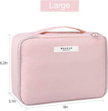 DecorADDA Soft Plush Cosmetic Bag with Detachable Pouch | Beauty Make up Bag for Home & Travel