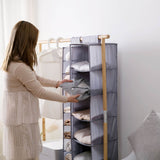 6 Shelf Foldable Oxford Cloth Hanging Storage | Wardrobe Organizers