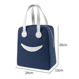 DecorADDA Large Insulated Smiley Design Lunch Tiffin Carry Bag