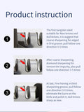 DecorADDA Manual 3 Stage Kitchen Knife Sharpener Tool