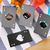 Poker Card Bottle Opener (2 Colours -Black / Silver)
