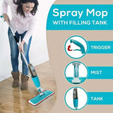 Microfiber Spray Mop with Removable Cleaning Pads | Integrated Spray Mechanism